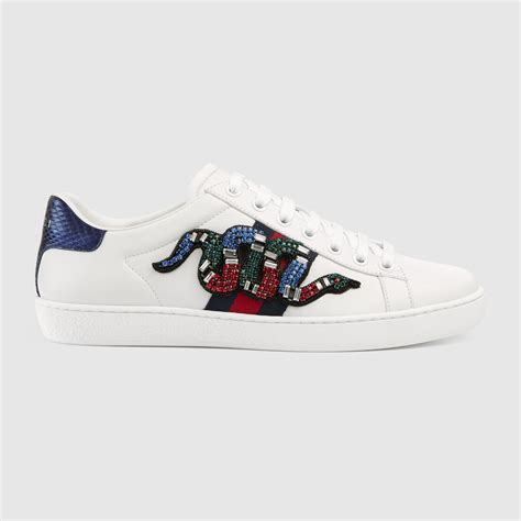 gucci ace embroidered low-top sneaker cheap|gucci ace embellished leather sneakers.